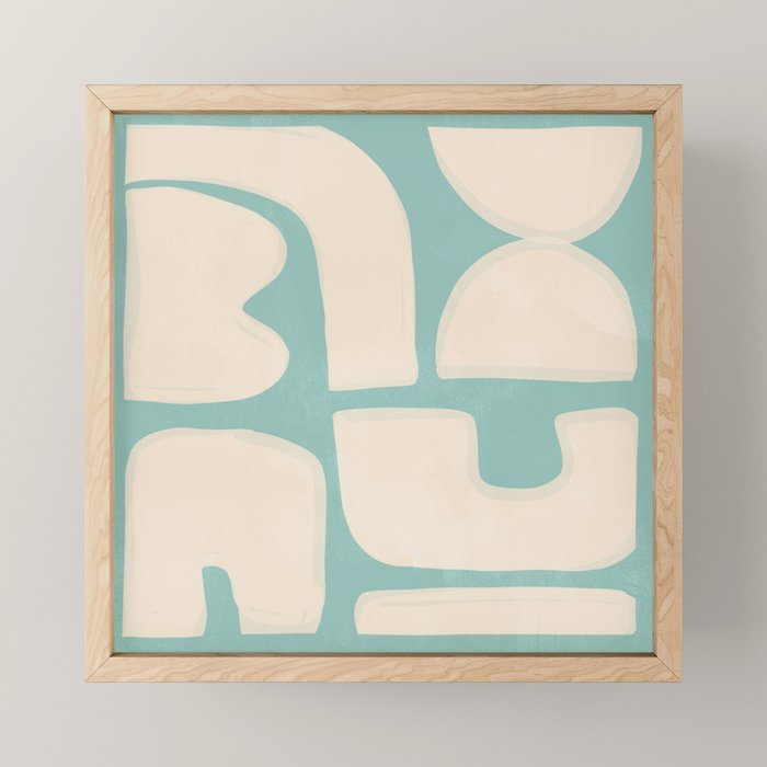 Minimal Abstract Composition 14 Mini Art Print Gallery Image 1