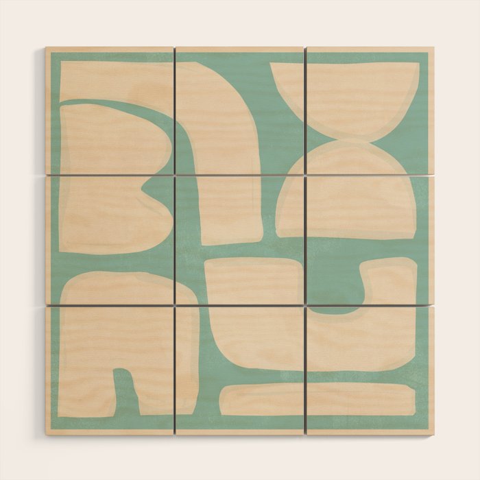 Minimal Abstract Composition 14 Wood Wall Art Gallery Image 1