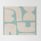 Minimal Abstract Composition 14 Throw Blanket Gallery Image 2