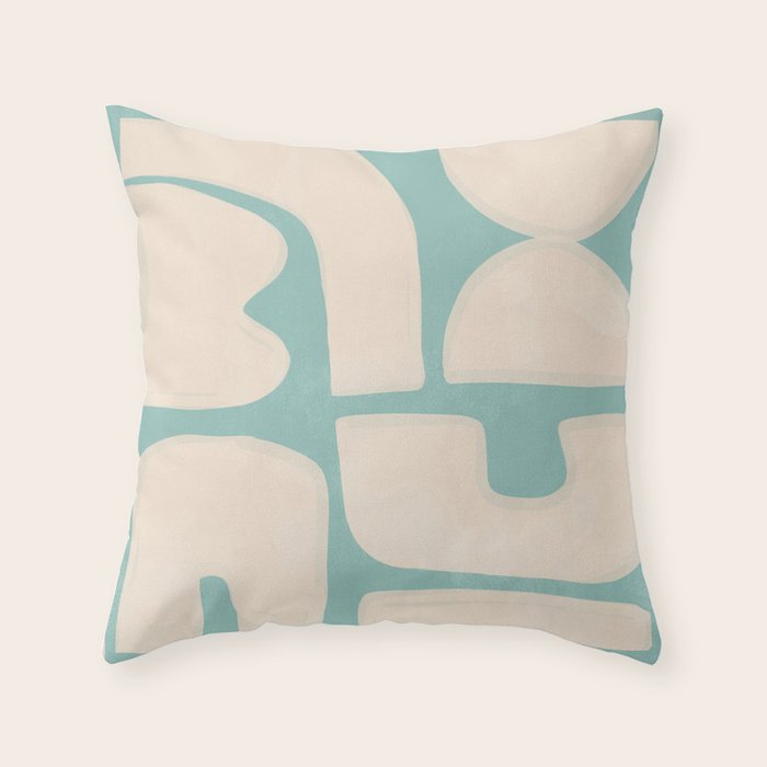 Minimal Abstract Composition 14 Throw Pillow Gallery Image 6