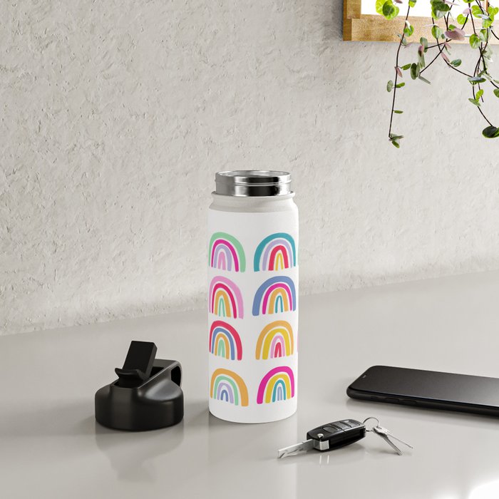 Colorful Rainbows Water Bottle Gallery Image 4