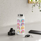 Colorful Rainbows Water Bottle Gallery Image 4