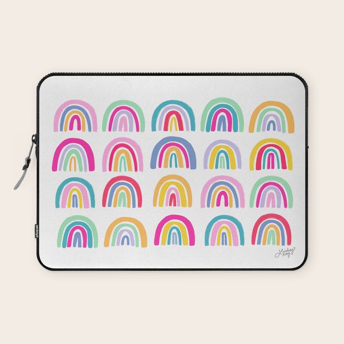 Colorful Rainbows Laptop Sleeve Gallery Image 1