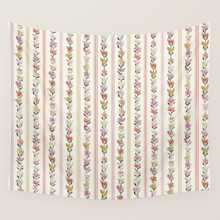 Tulip Stripes Wall Tapestry Gallery Image 4
