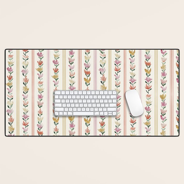 Tulip Stripes Desk Mat Gallery Image 1