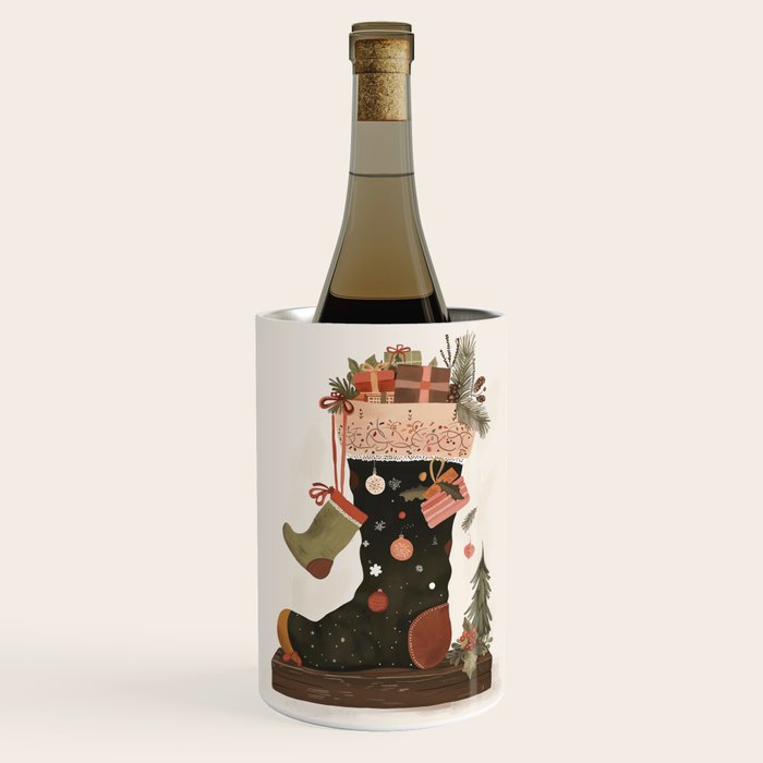 Joyful Stockings Wine Chiller Gallery Image 1