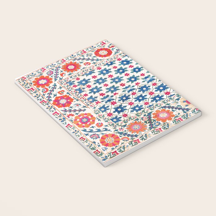 Kermina Suzani Uzbekistan Embroidery Print Notebook Gallery Image 3