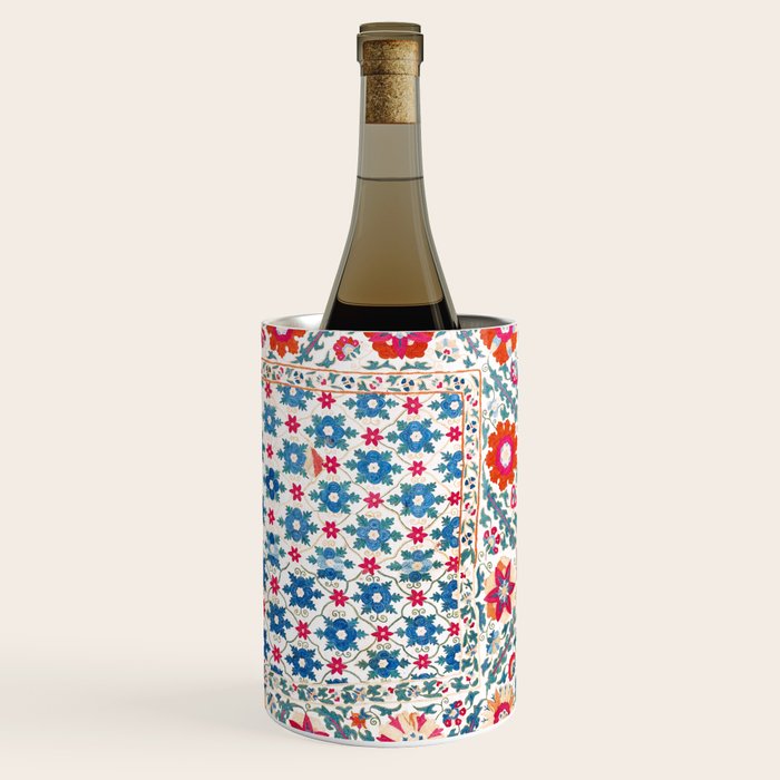 Kermina Suzani Uzbekistan Embroidery Print Wine Chiller Gallery Image 3