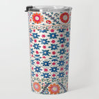 Kermina Suzani Uzbekistan Embroidery Print Travel Mug Gallery Image 3