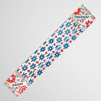 Kermina Suzani Uzbekistan Embroidery Print Table Runner Gallery Image 3