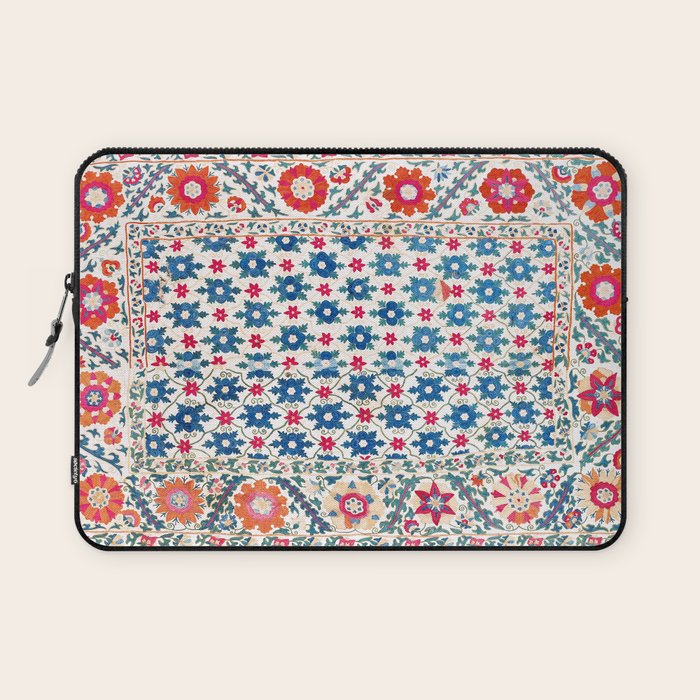 Kermina Suzani Uzbekistan Embroidery Print Laptop Sleeve Gallery Image 1