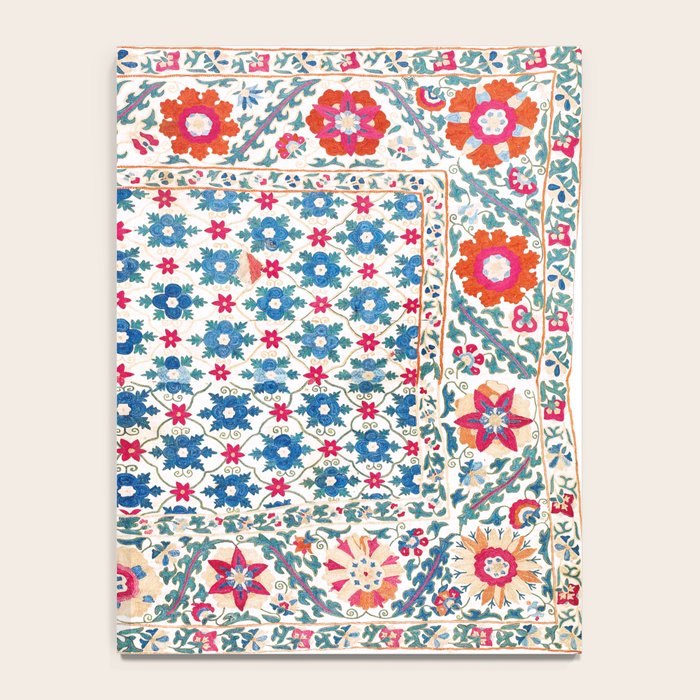 Kermina Suzani Uzbekistan Embroidery Print Notebook Gallery Image 4