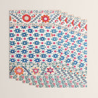 Kermina Suzani Uzbekistan Embroidery Print Wrapping Paper Gallery Image 3