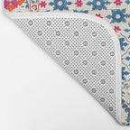 Kermina Suzani Uzbekistan Embroidery Print Bath Mat Gallery Image 2