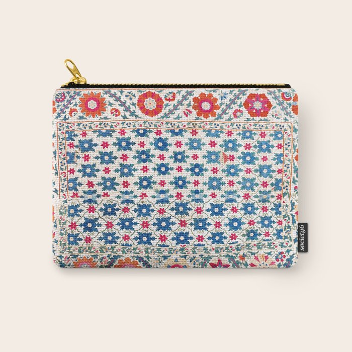 Kermina Suzani Uzbekistan Embroidery Print Carry All Pouch Gallery Image 1
