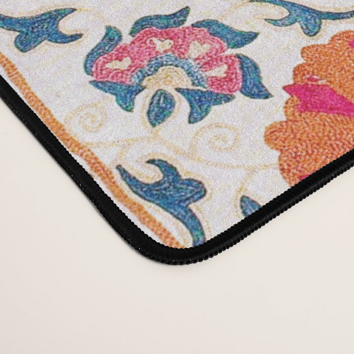 Kermina Suzani Uzbekistan Embroidery Print Desk Mat Gallery Image 4