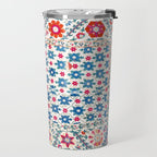 Kermina Suzani Uzbekistan Embroidery Print Travel Mug Gallery Image 2