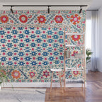 Kermina Suzani Uzbekistan Embroidery Print Wall Mural Gallery Image 1