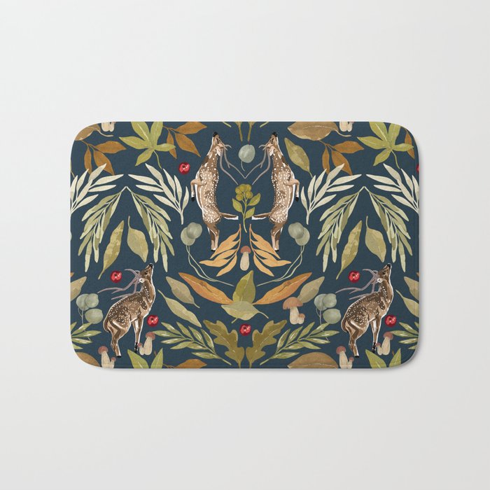 Deer in a wild nature forest DD Bath Mat Gallery Image 1