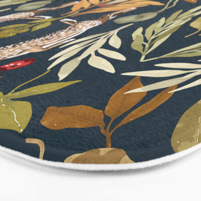 Deer in a wild nature forest DD Bath Mat Gallery Image 3