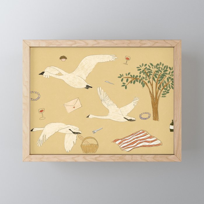 Picnic in the park Mini Art Print Gallery Image 1
