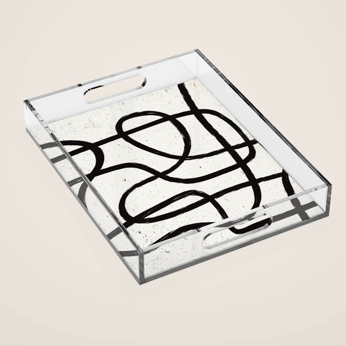 Japandi Minimal Marker Shapes Acrylic Tray Gallery Image 1