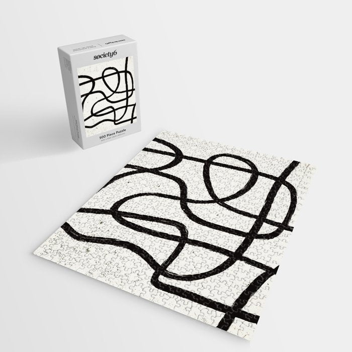 Japandi Minimal Marker Shapes Jigsaw Puzzle Gallery Image 2