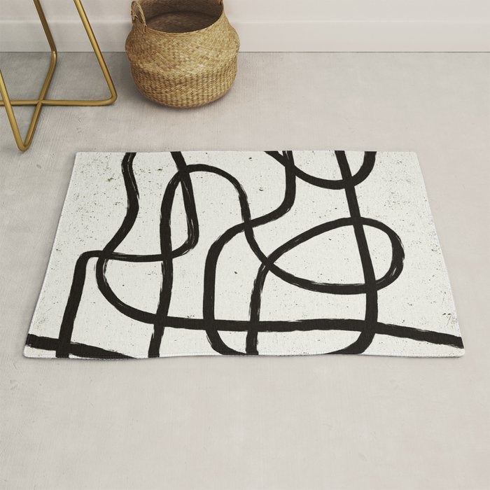 Japandi Minimal Marker Shapes Rug Gallery Image 1