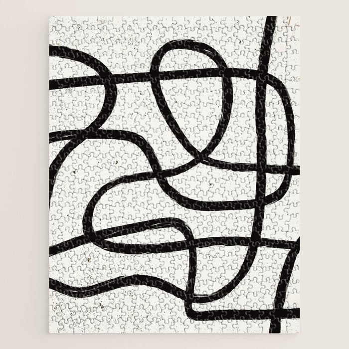 Japandi Minimal Marker Shapes Jigsaw Puzzle Gallery Image 1