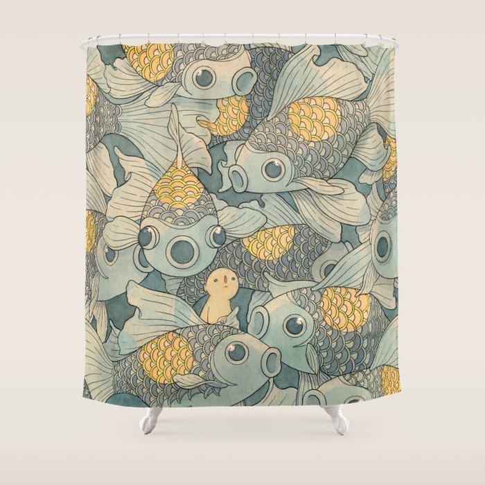 Fish Tank Shower Curtain Gallery Image 1