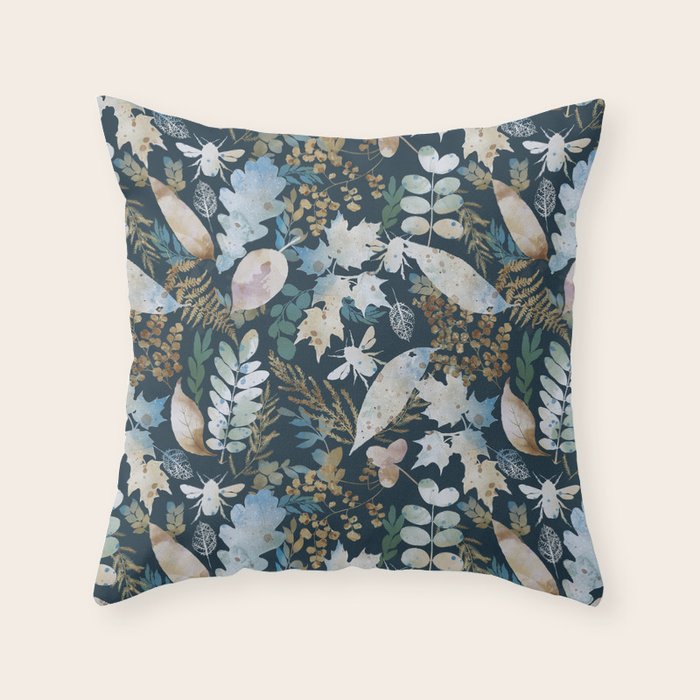 Gentle forest whispers D Throw Pillow Gallery Image 6