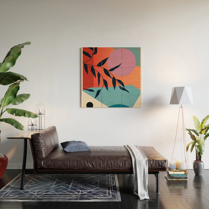 Geometric Shapes 140 Wood Wall Art Gallery Image 2