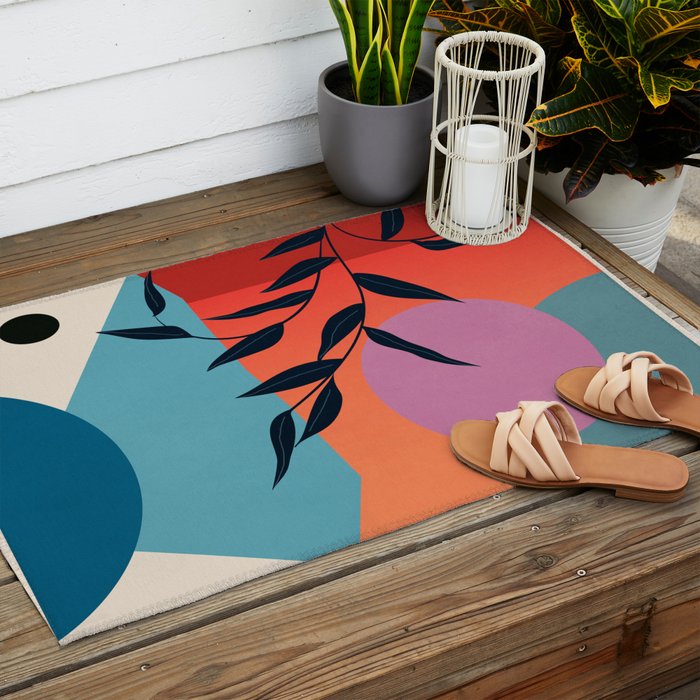 Geometric Shapes 140 Outdoor Rug Gallery Image 2