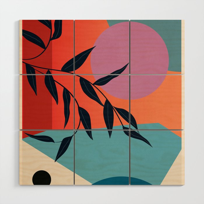 Geometric Shapes 140 Wood Wall Art Gallery Image 1