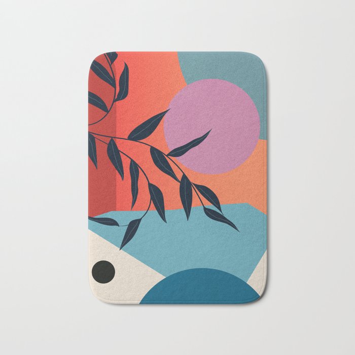 Geometric Shapes 140 Bath Mat Gallery Image 1