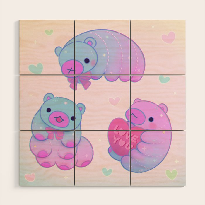 Tardi bear Wood Wall Art Gallery Image 1