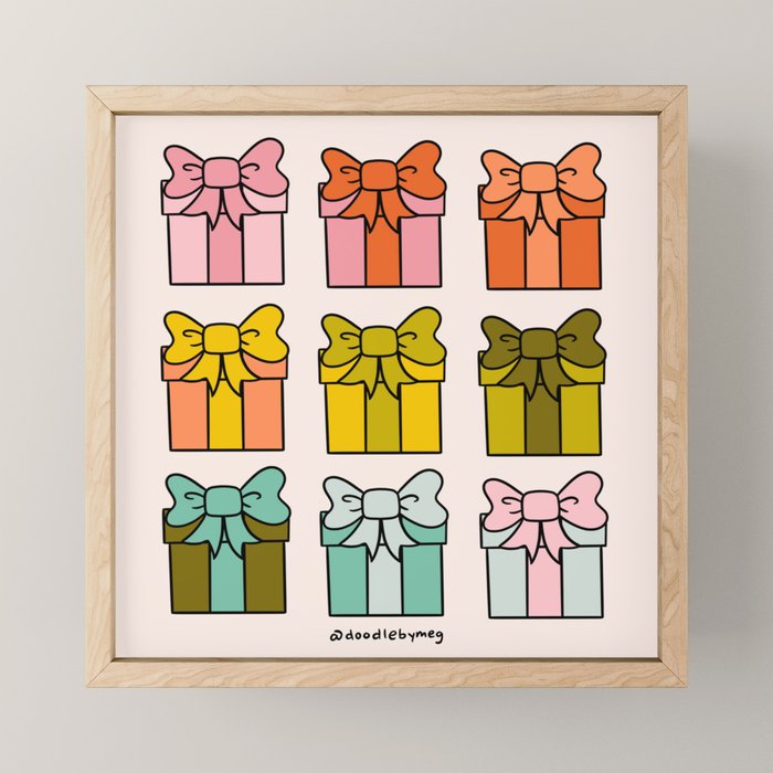 Rainbow Presents Mini Art Print Gallery Image 1