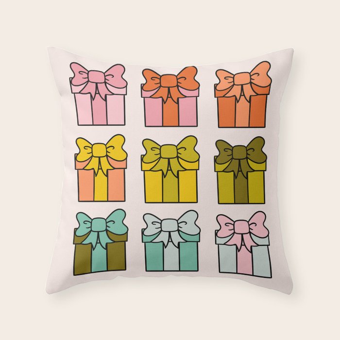 Rainbow Presents Throw Pillow Gallery Image 6