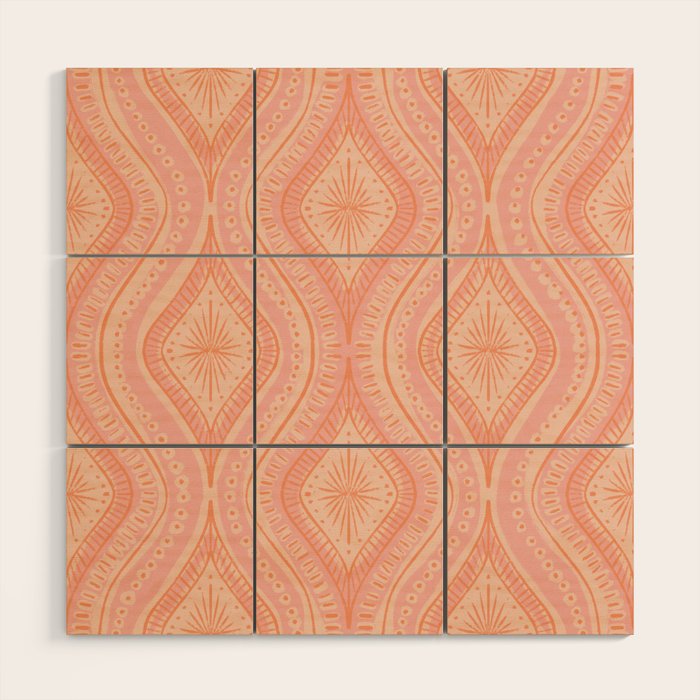 Hand-drawn Symmetrical Pattern #2 Wood Wall Art Gallery Image 1