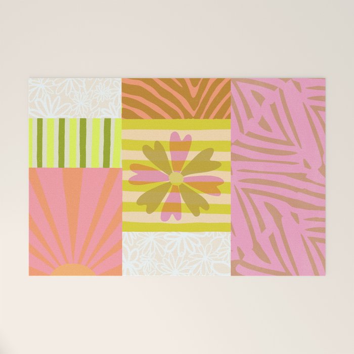 Sun Blocks, Vacation Mode Welcome Mat Gallery Image 1