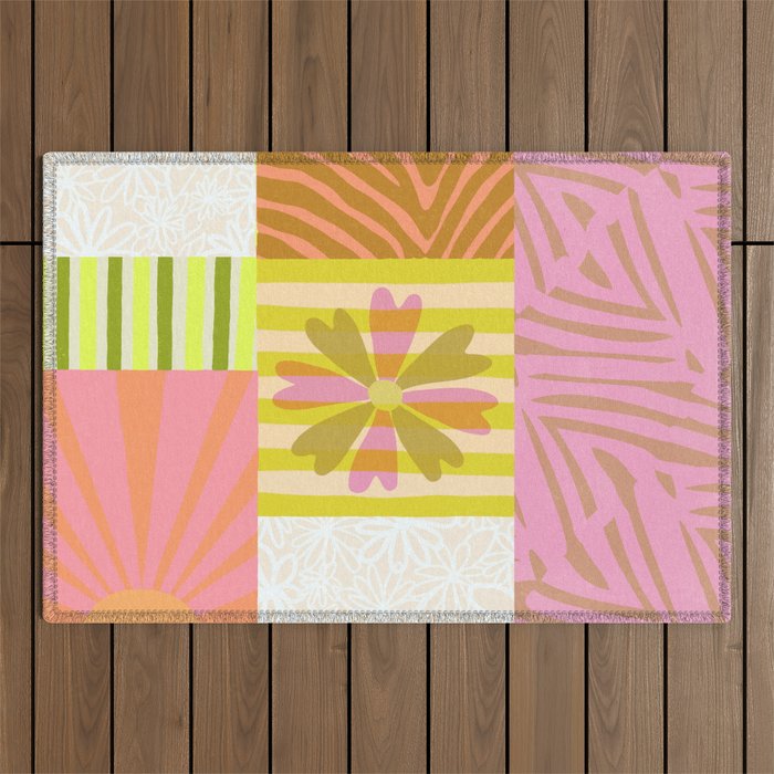 Sun Blocks, Vacation Mode Outdoor Rug Gallery Image 1