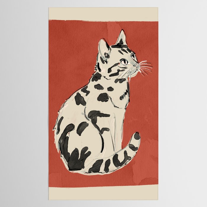 Cat 16 Tablecloth Gallery Image 2