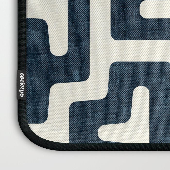 maze in dark blue Laptop Sleeve Gallery Image 3