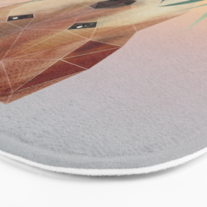 Happy Shiba in the Grass (Sunrise Dog) Bath Mat Gallery Image 3