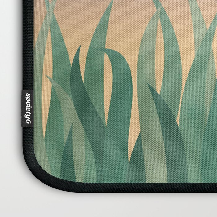 Happy Shiba in the Grass (Sunrise Dog) Laptop Sleeve Gallery Image 3