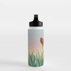 Happy Shiba in the Grass (Sunrise Dog) Water Bottle Gallery Image 3