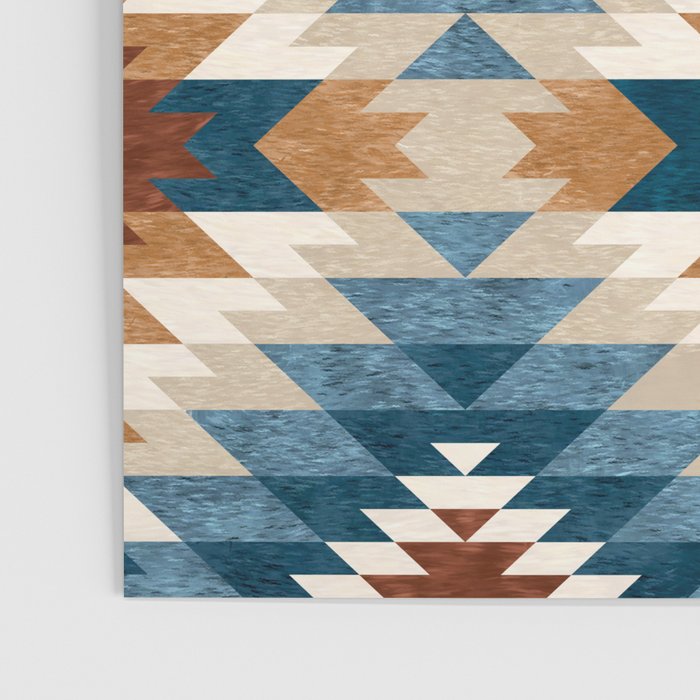 Aztec Pattern Blue Colors Poster Gallery Image 3