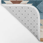 Aztec Pattern Blue Colors Bath Mat Gallery Image 2