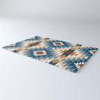 Aztec Pattern Blue Colors Rug Gallery Image 3