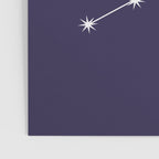 Virgo Zodiac Star Constellation Line Art Dark Purple Poster Gallery Image 3